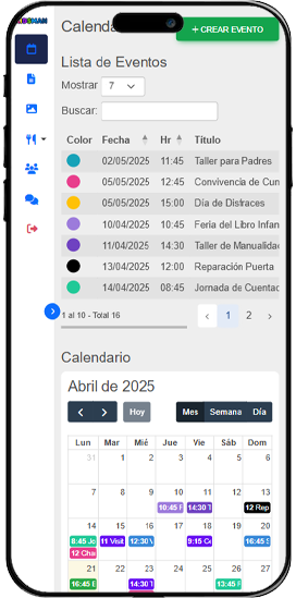 Software para tu jardín infantil y gestiona tu jardín infantil con Kidsman versión móvil